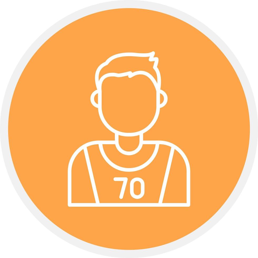 Basketball Player Creative Icon Design vector