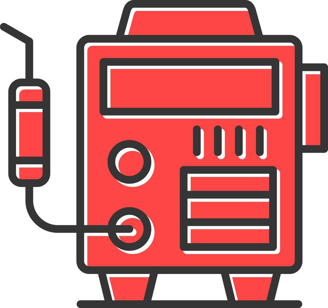 Welding Machine Creative Icon Design vector