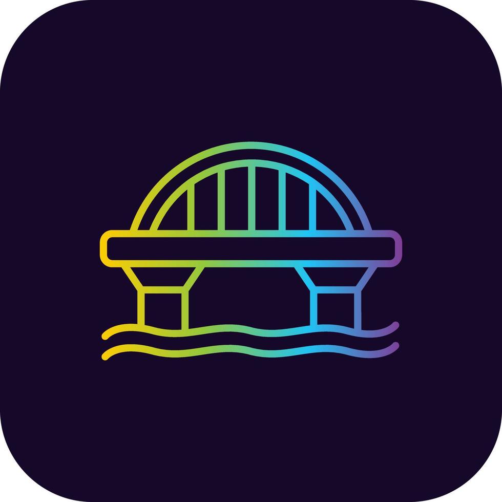Bridge Creative Icon Design vector