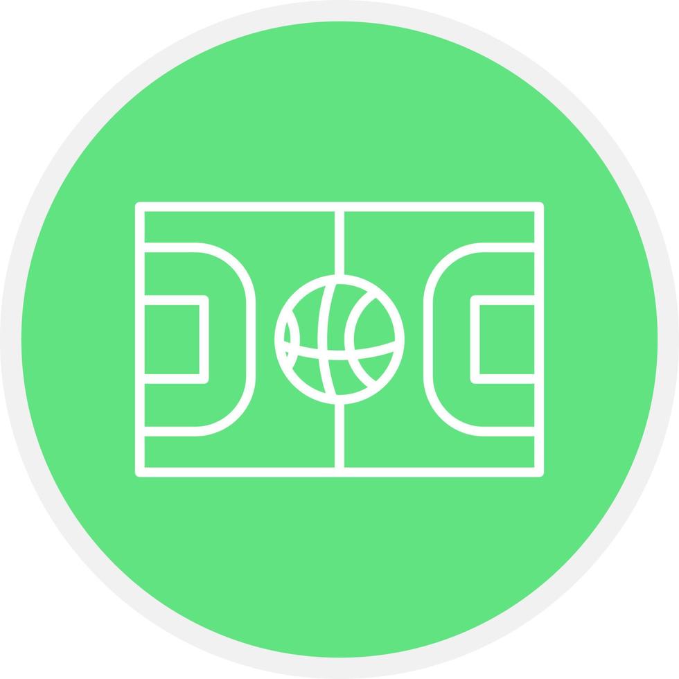 Basketball Court Creative Icon Design vector
