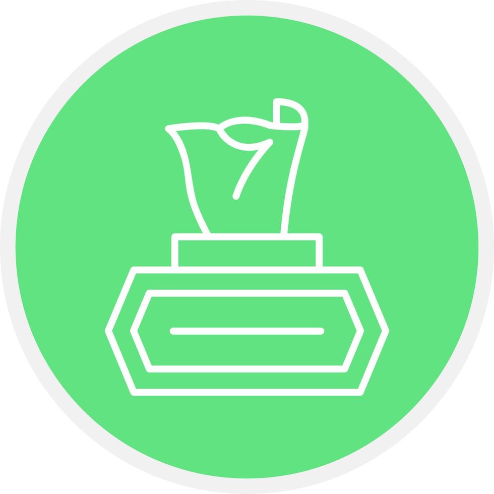 Wet Wipes Creative Icon Design vector