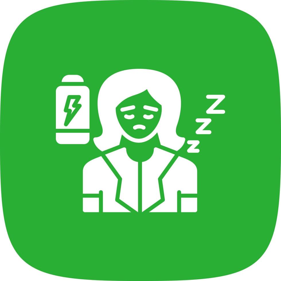 Fatigue Creative Icon Design vector