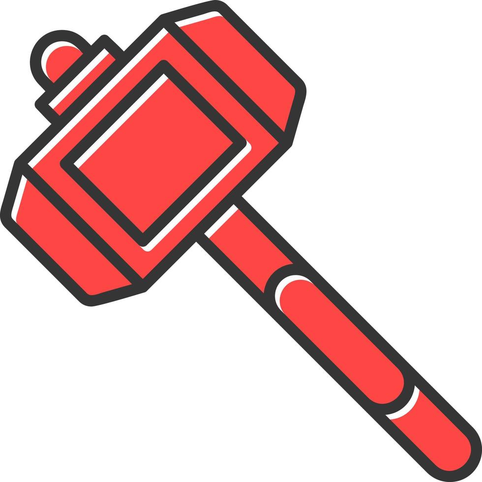 Hammer Creative Icon Design vector