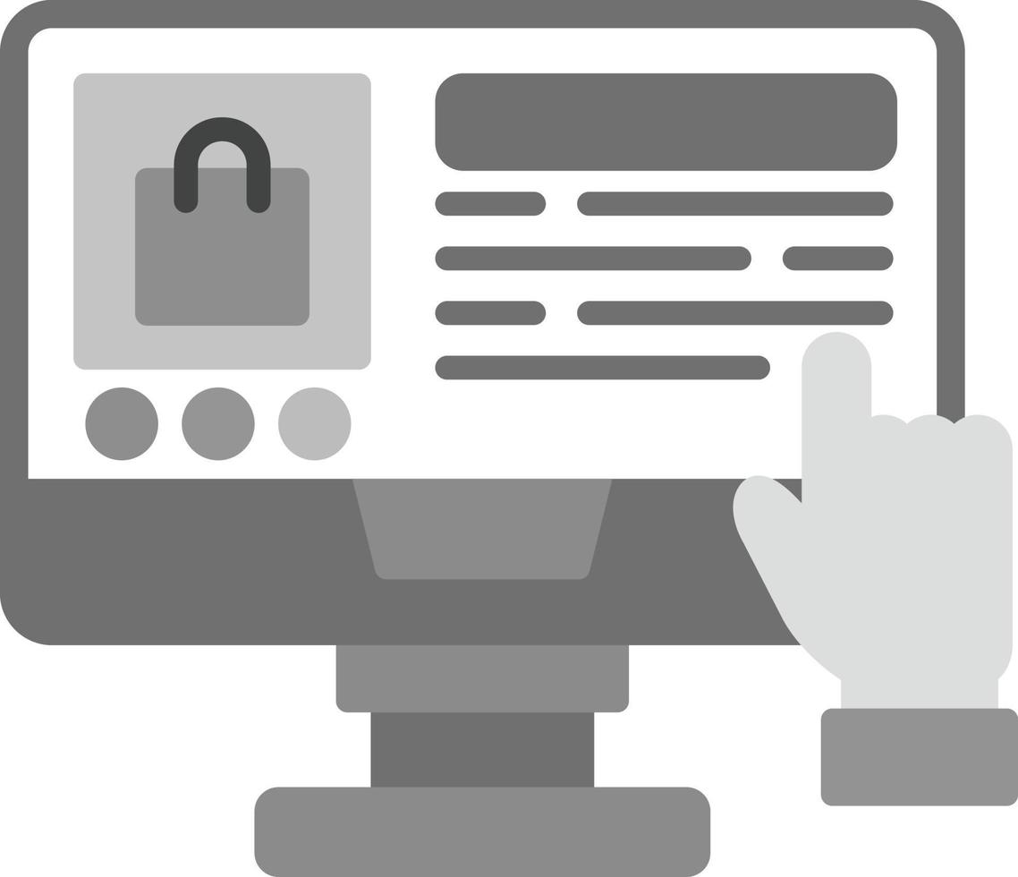 Online Shopping Creative Icon Design vector