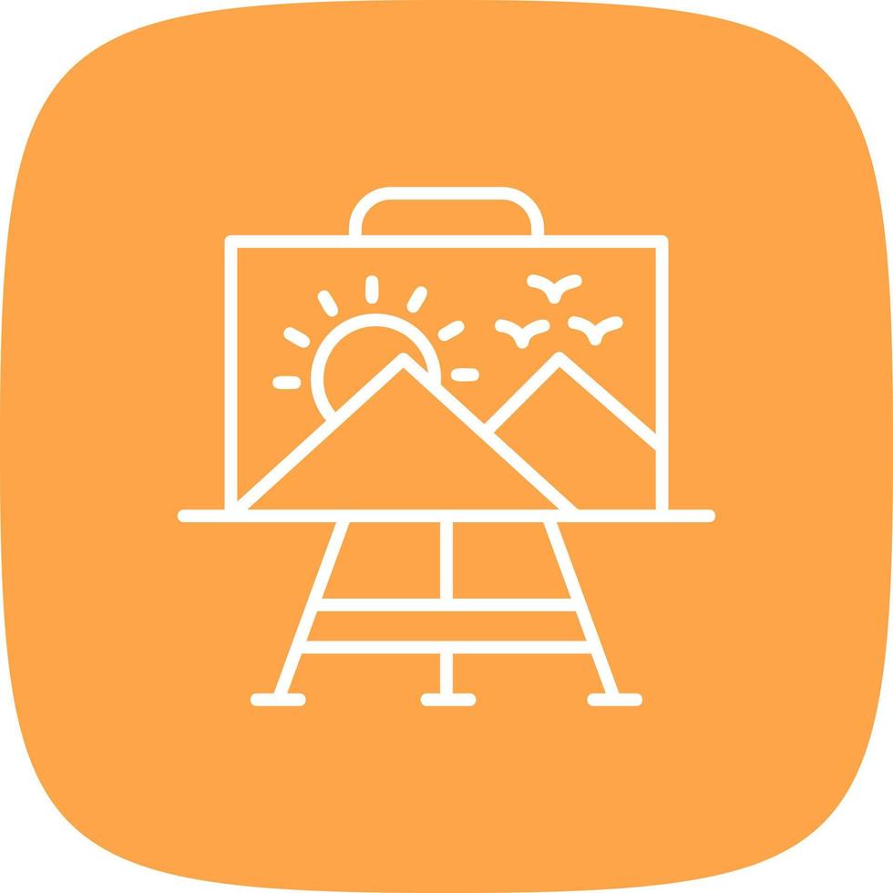 Paint Canvas Creative Icon Design vector