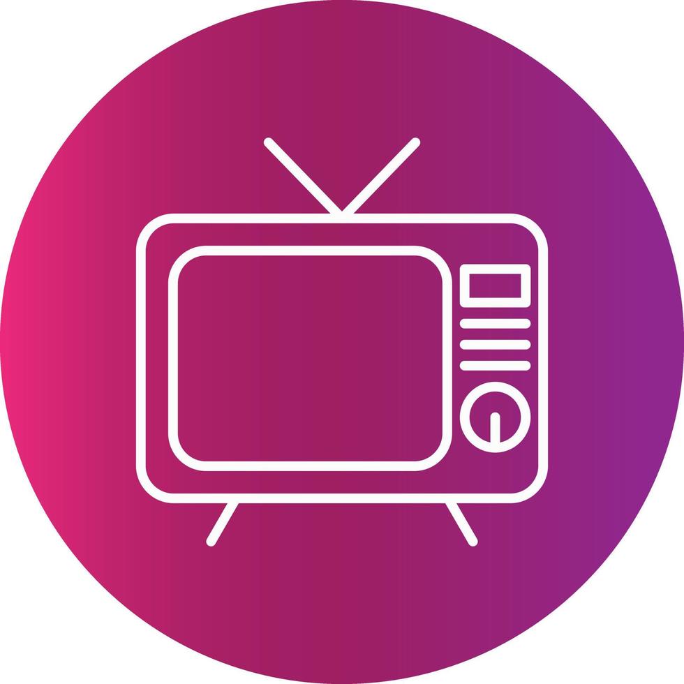 icono creativo de tv vector