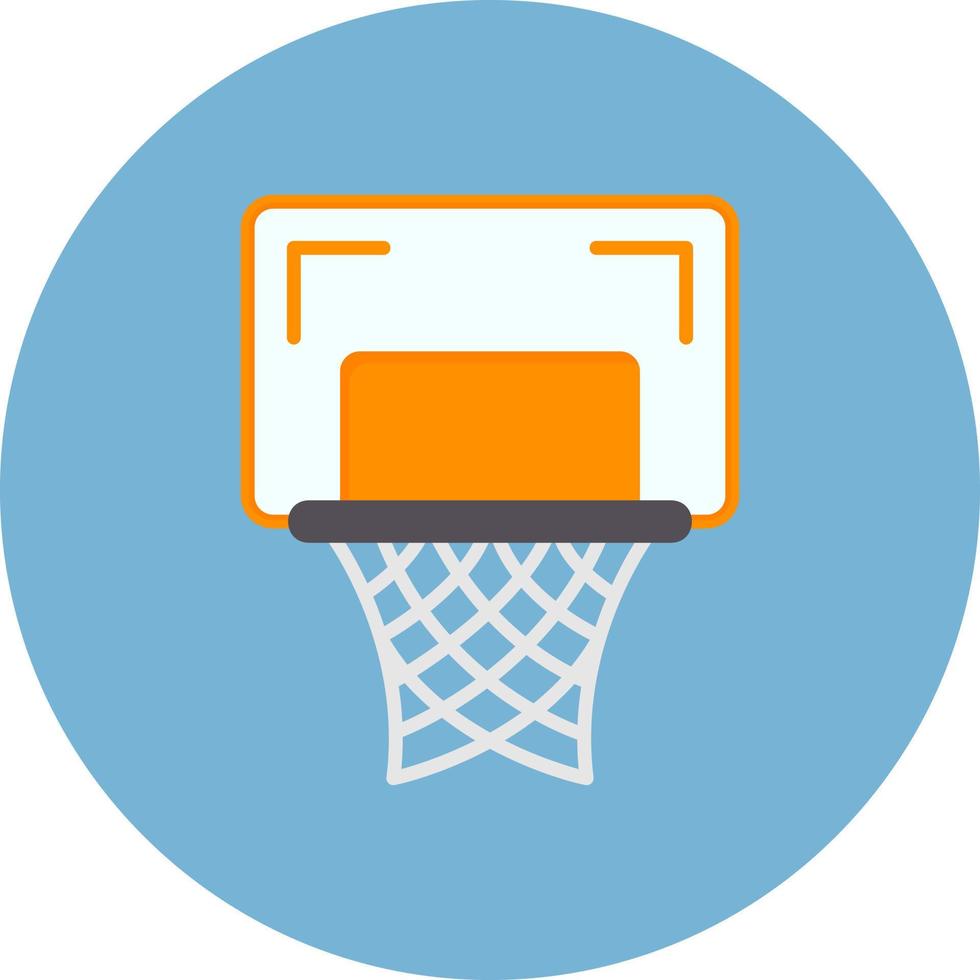 diseño de icono creativo de aro de baloncesto vector