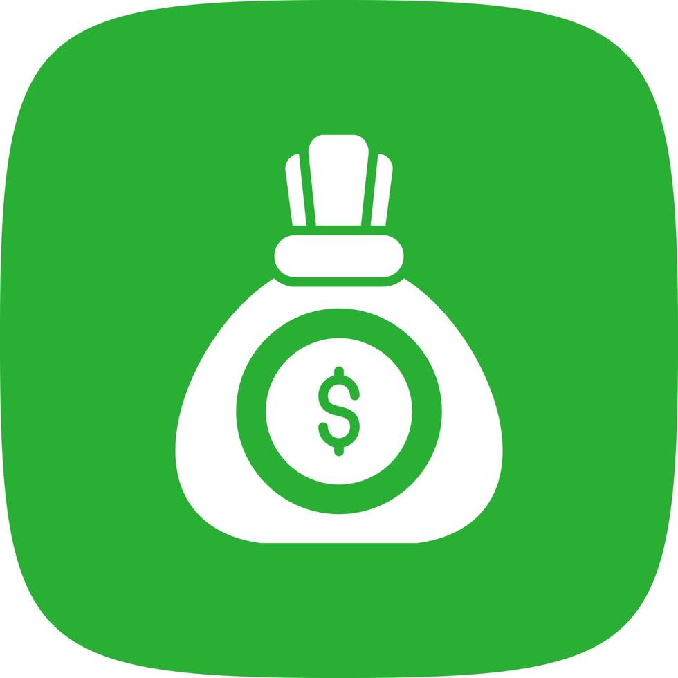 Money Bag Creative Icon Design vector