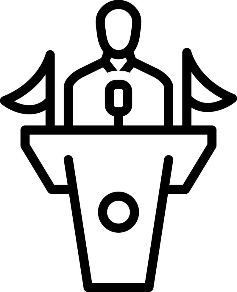 line icon for minister vector