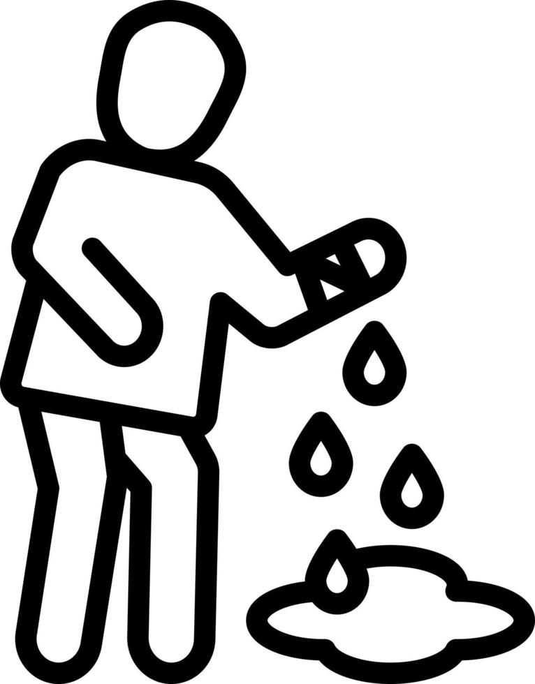 line icon for bleeding vector