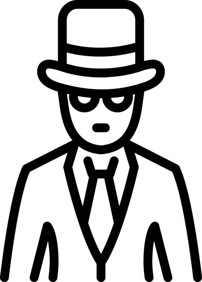line icon for spy vector