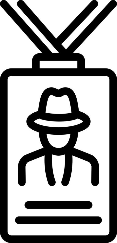 line icon for visitor vector