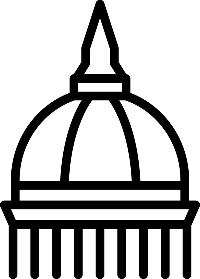 line icon for dome vector