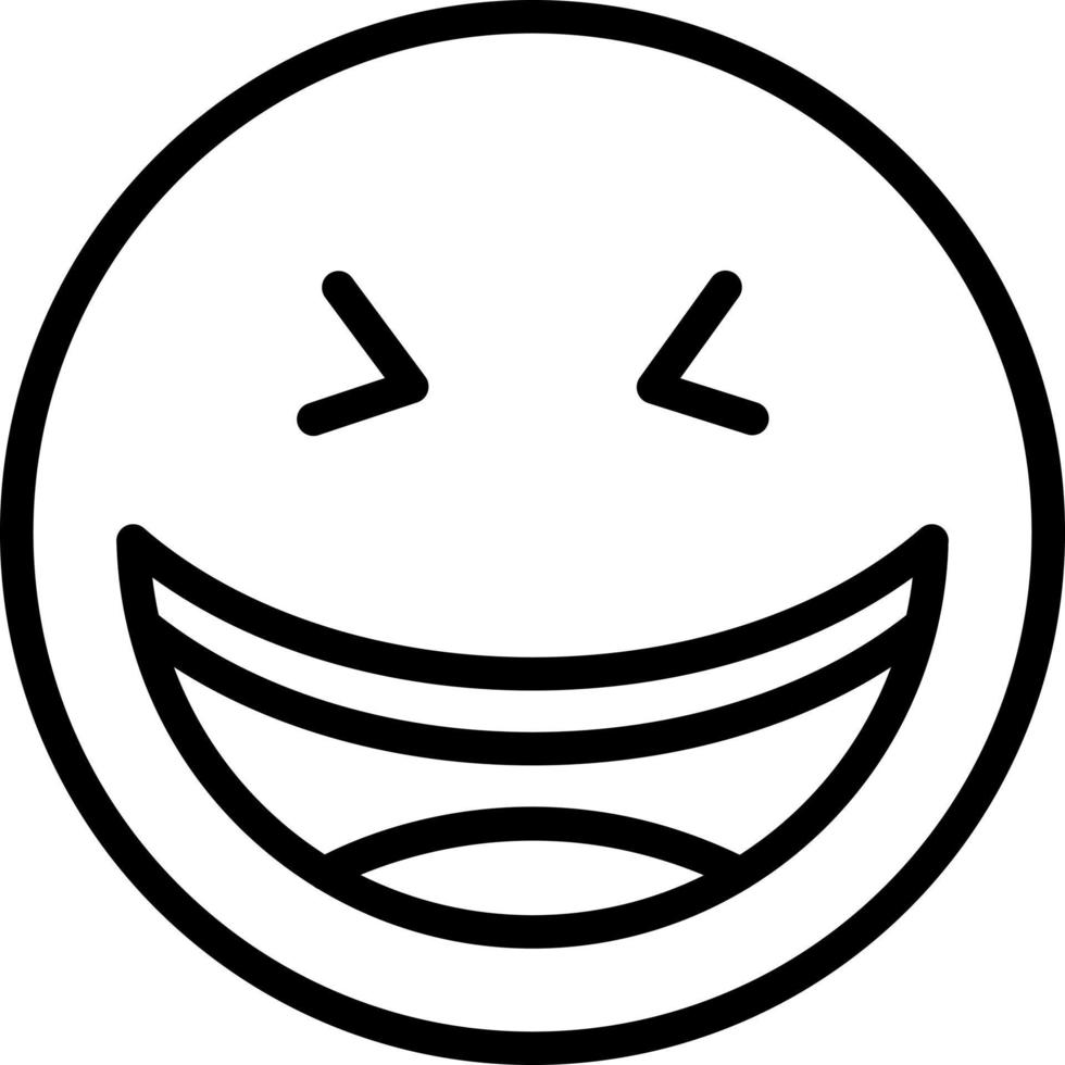 line icon for jokes vector