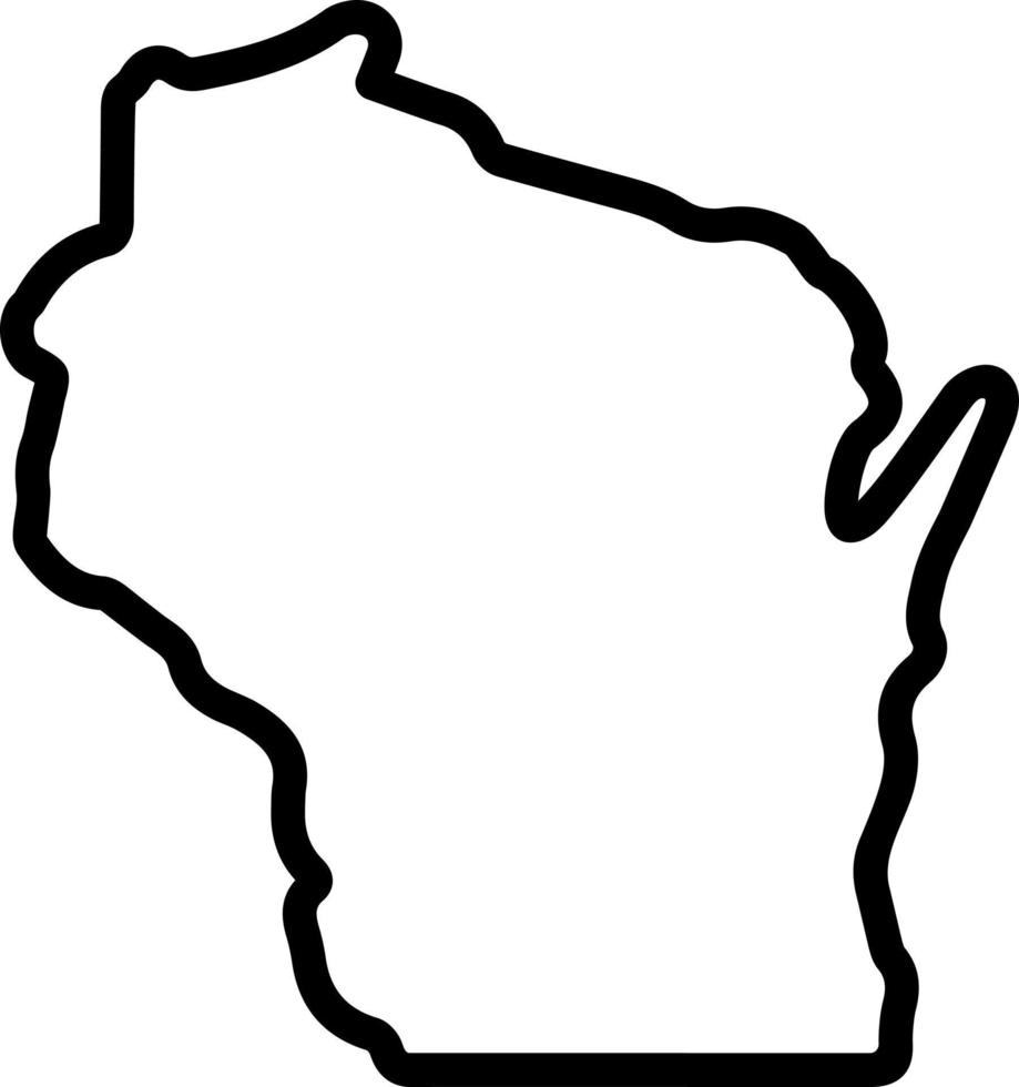 line icon for milwaukee vector