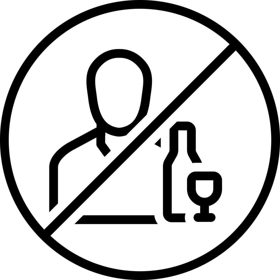 line icon for avoiding vector