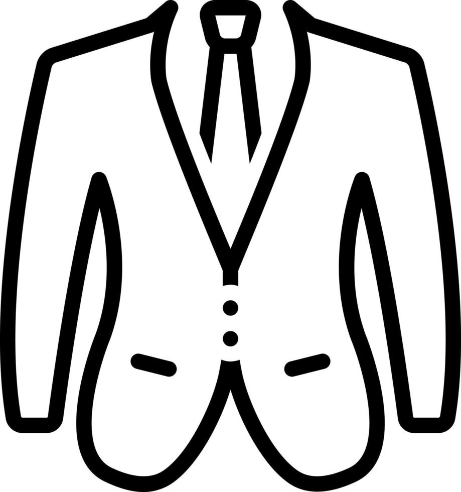 line icon for suited vector