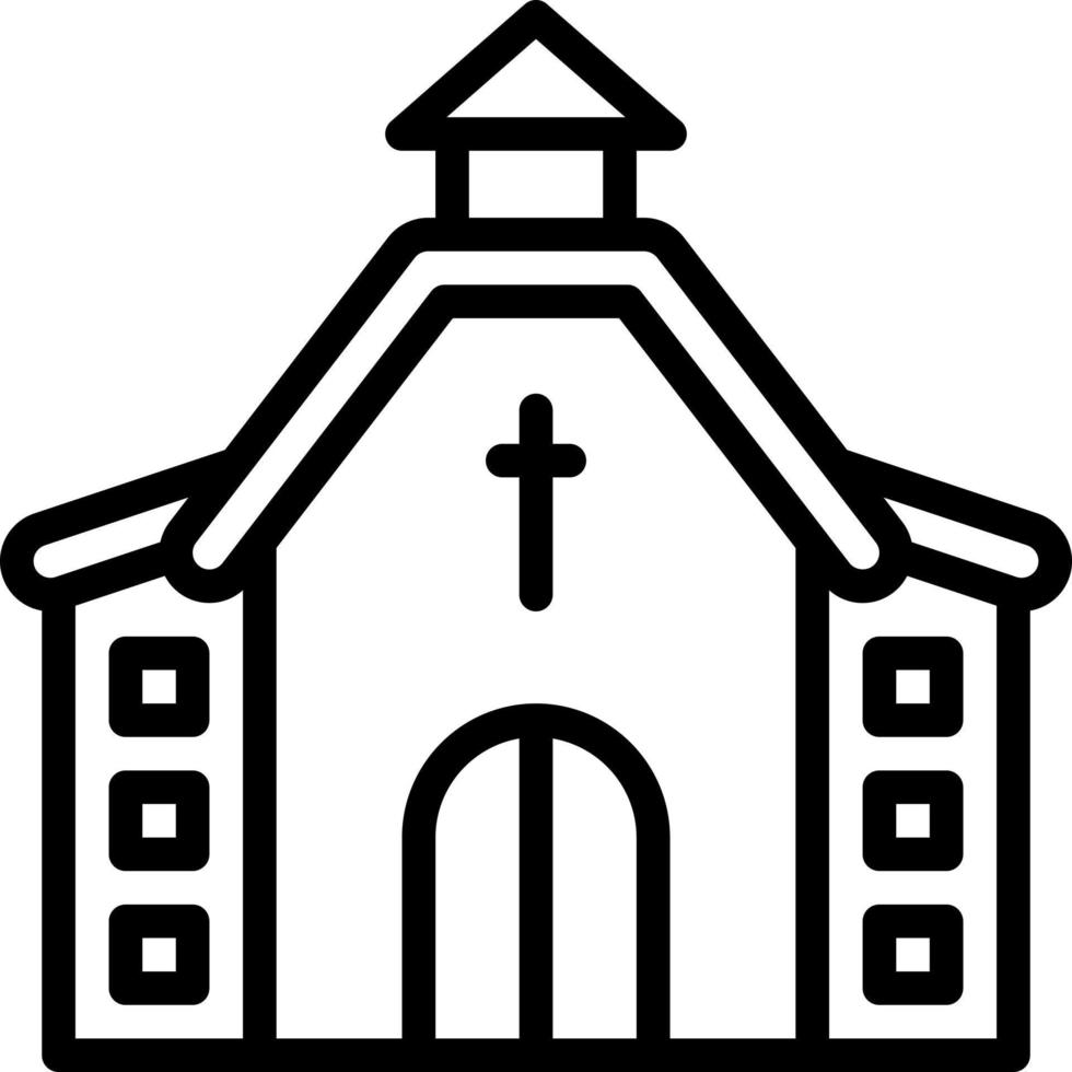 line icon for chapel vector