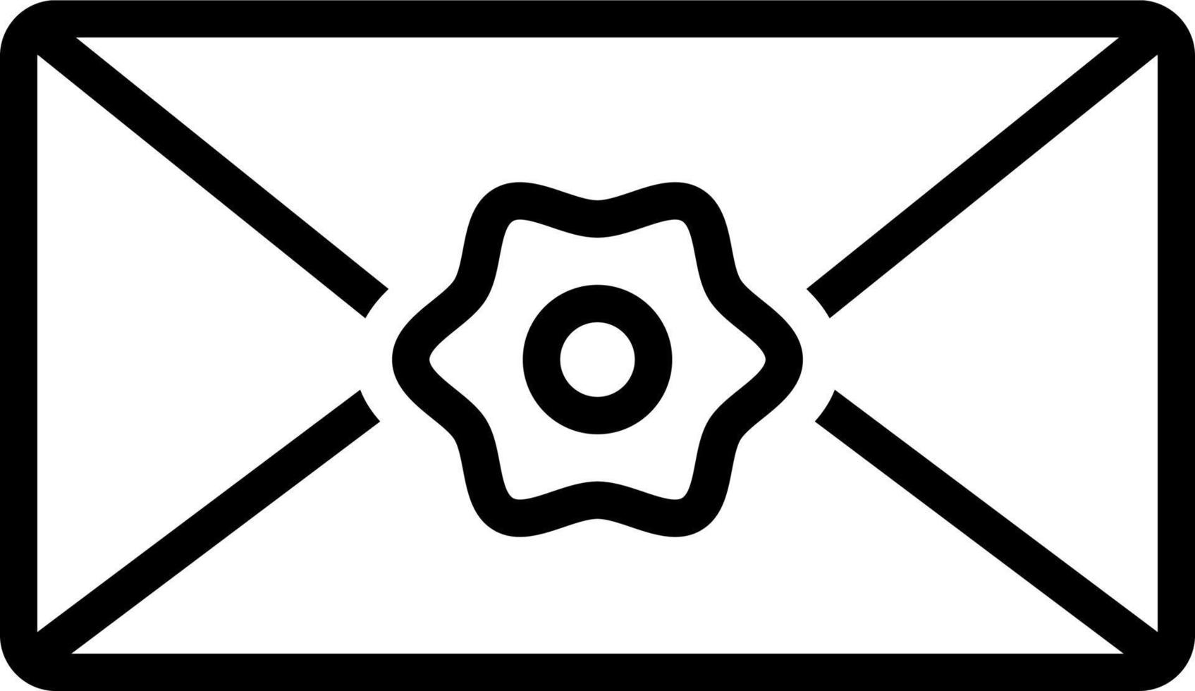 line icon for sealed vector