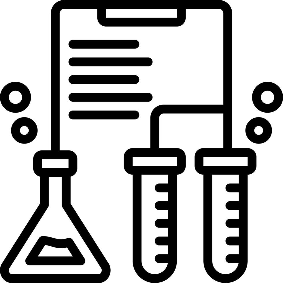 line icon for trials vector