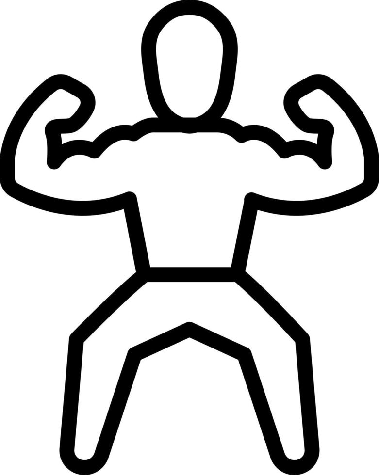 line icon for muscles vector