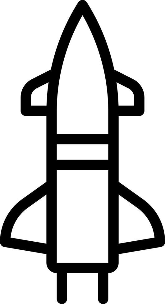 line icon for missile vector