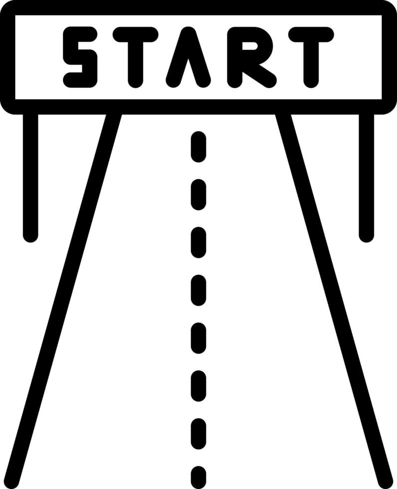 line icon for beginning vector