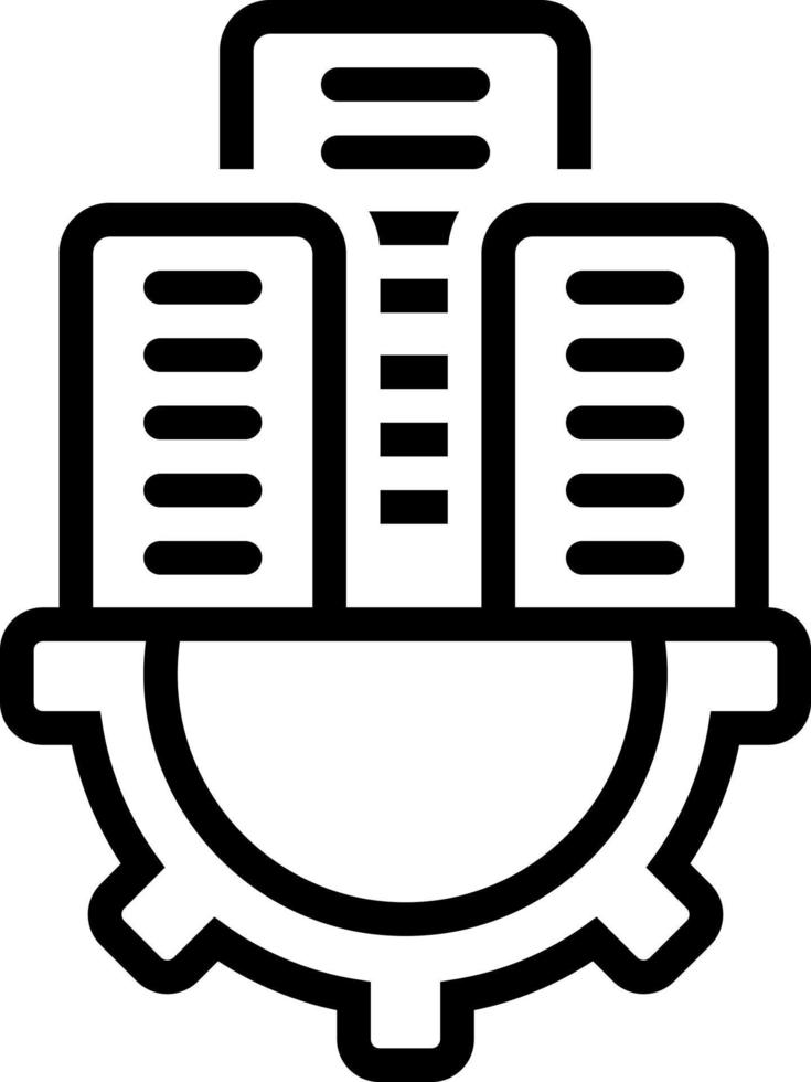 line icon for establishing vector