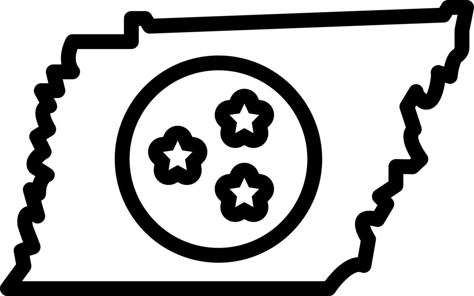 line icon for tennessee vector