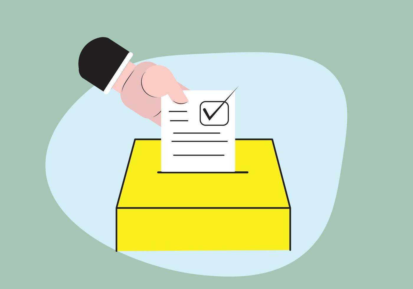 Concept ballot voting, selection, election competition, candidates, constituencies, democracy, mass communication, media vector