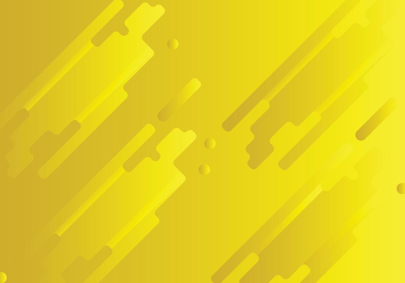 fondo abstracto compuesto por piezas curvas en líneas tecnológicas degradadas de amarillo claro a oscuro vector