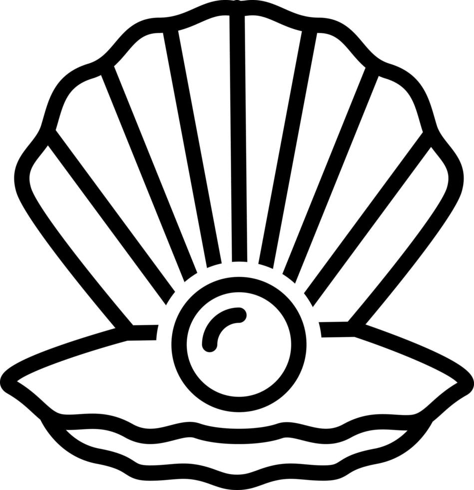 line icon for pearl vector