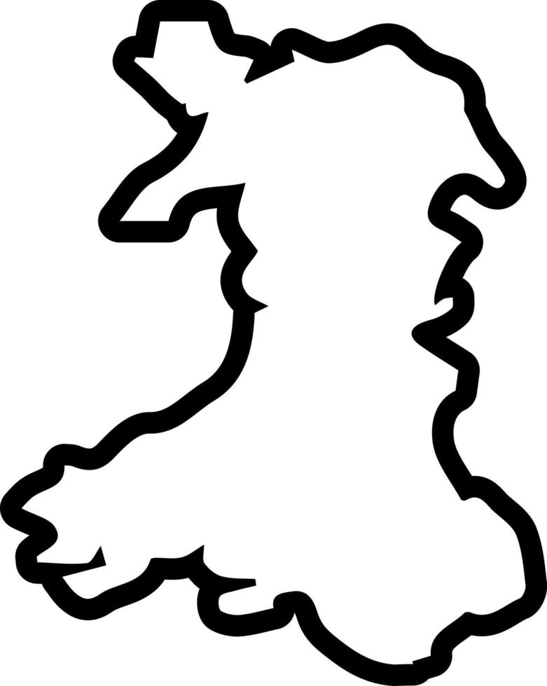 line icon for wales vector