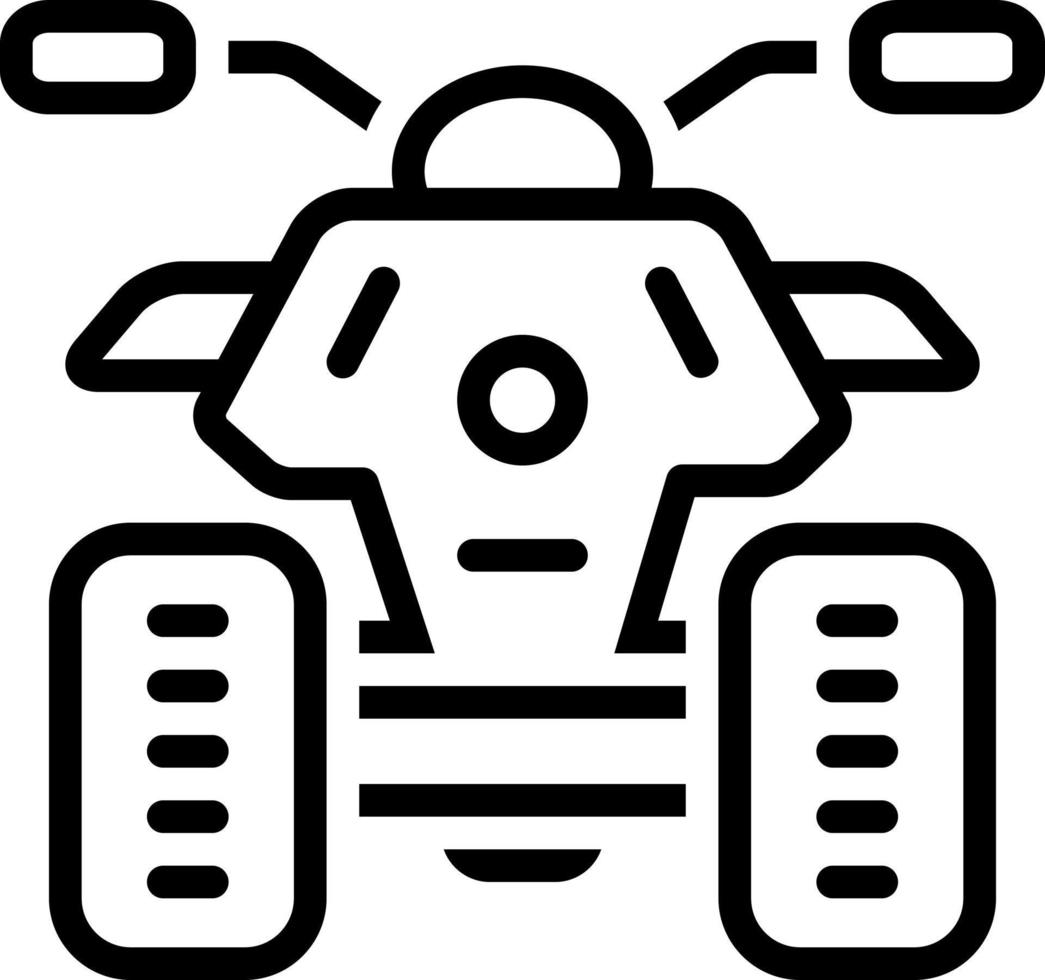 line icon for quad vector