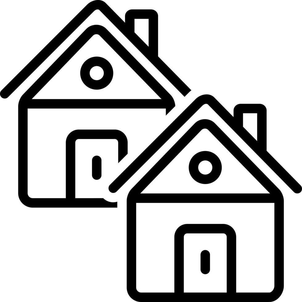 line icon for casa vector