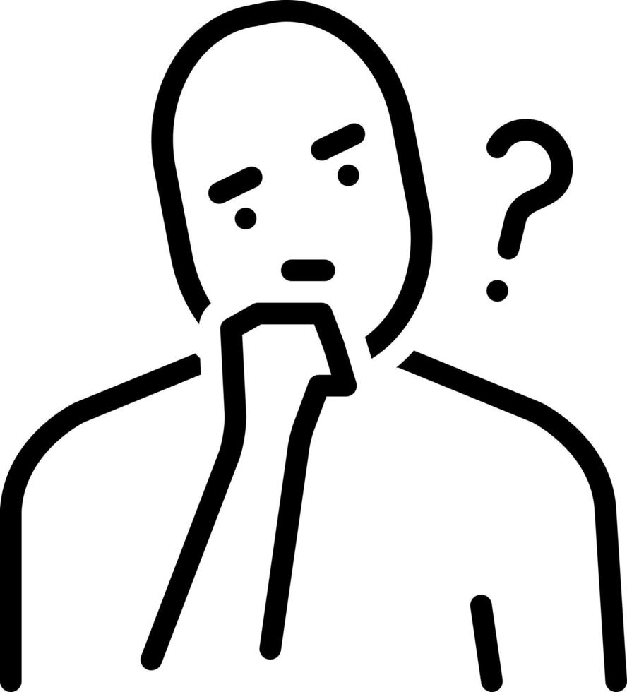 line icon for supposed vector