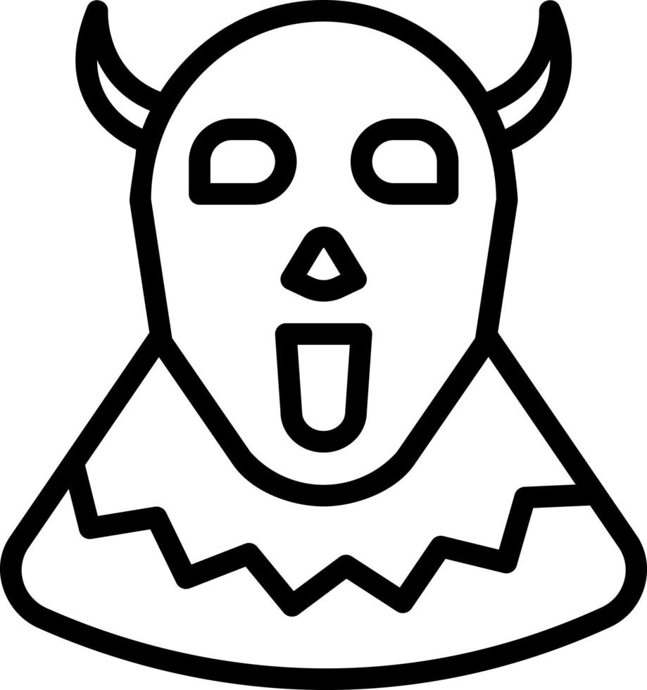 line icon for horror vector