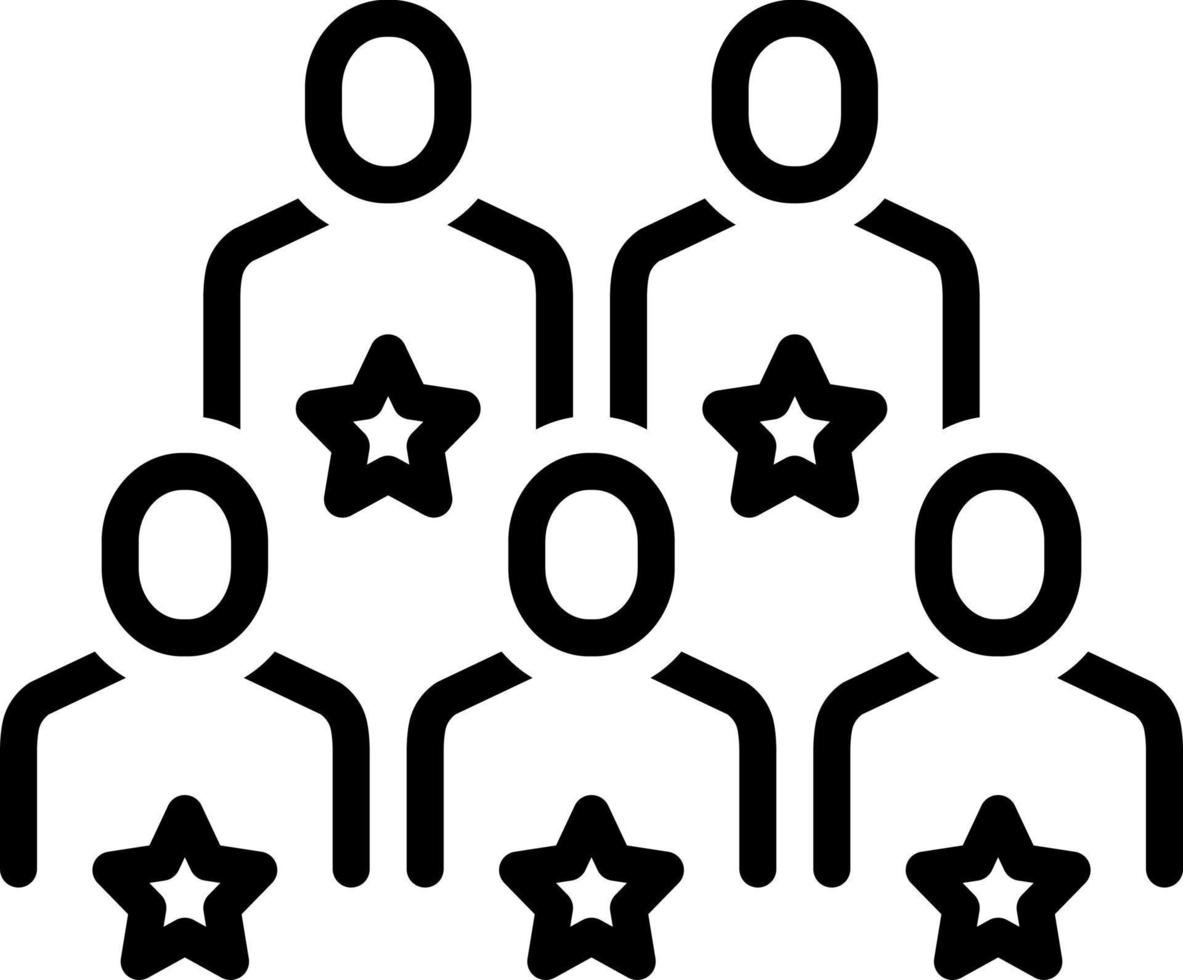 line icon for candidates vector