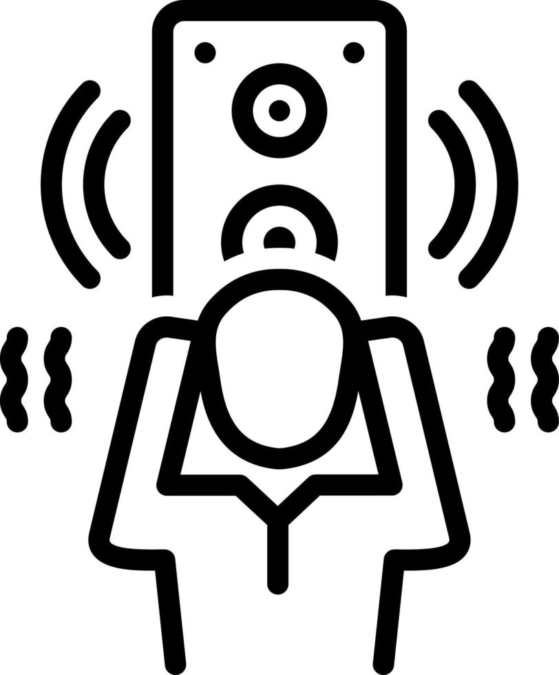line icon for loud vector