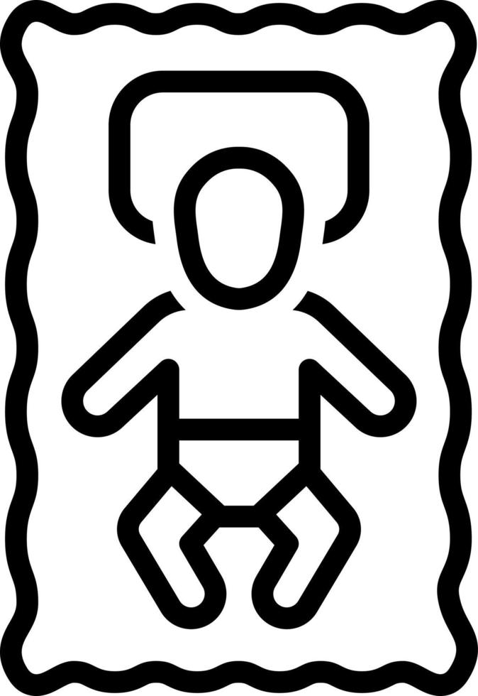 line icon for infant vector