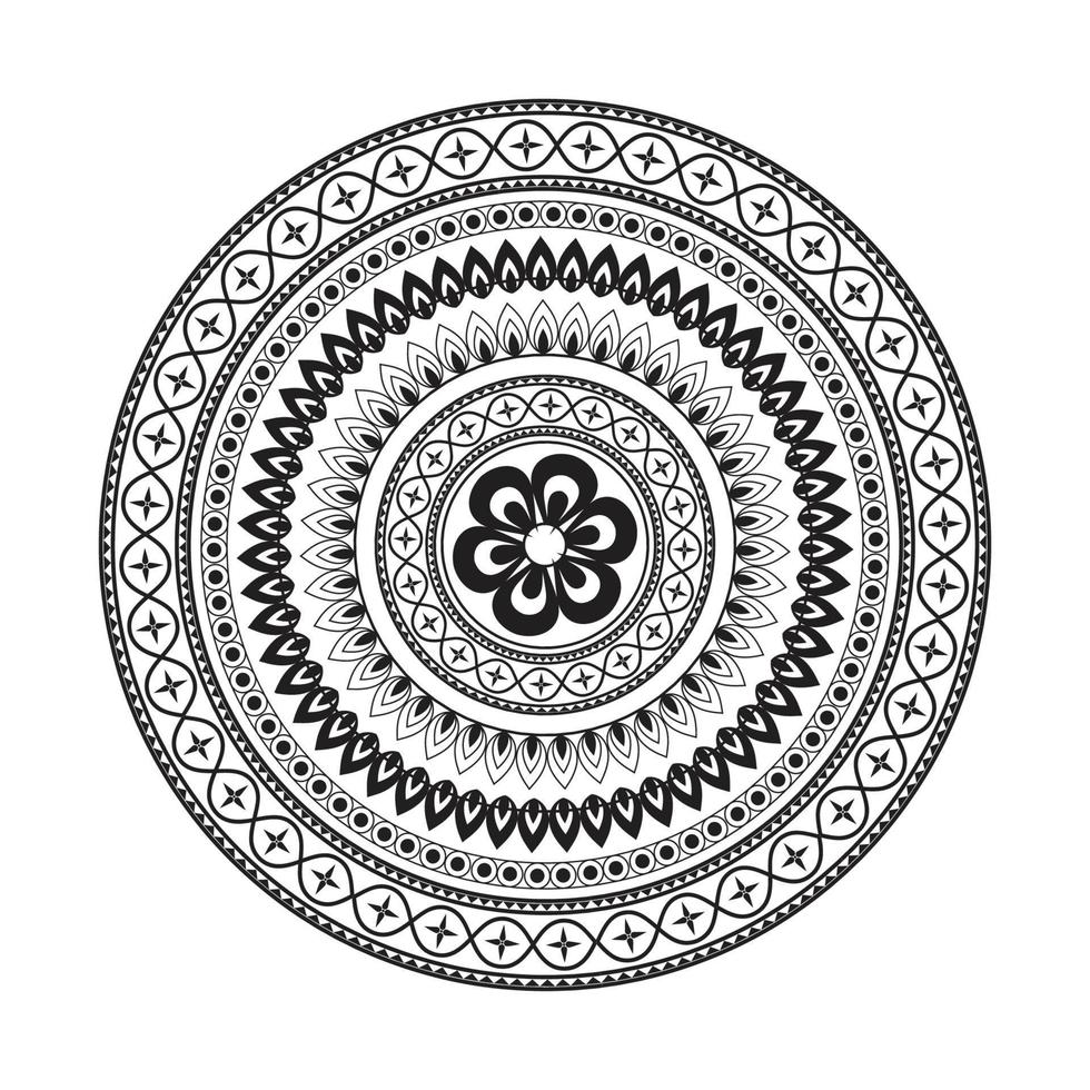 mandala diseño decorativas patrón decoración vector