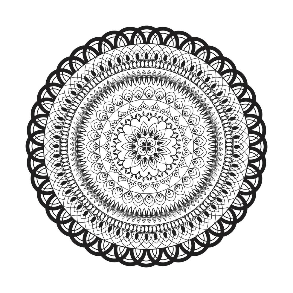 mandala diseño decorativas patrón decoración vector