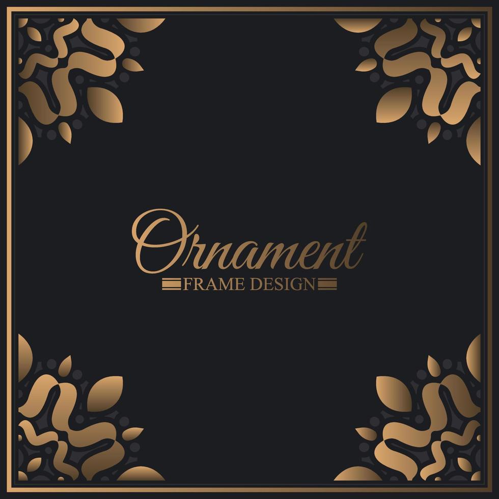 Elegant decorative frame design background vector