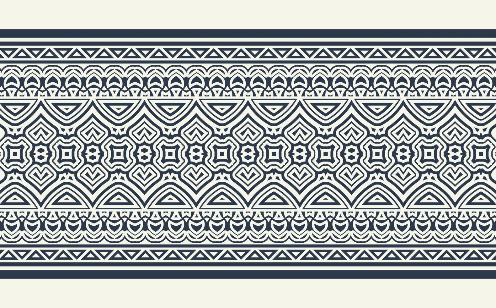 ornament style ethnic seamless borders vector