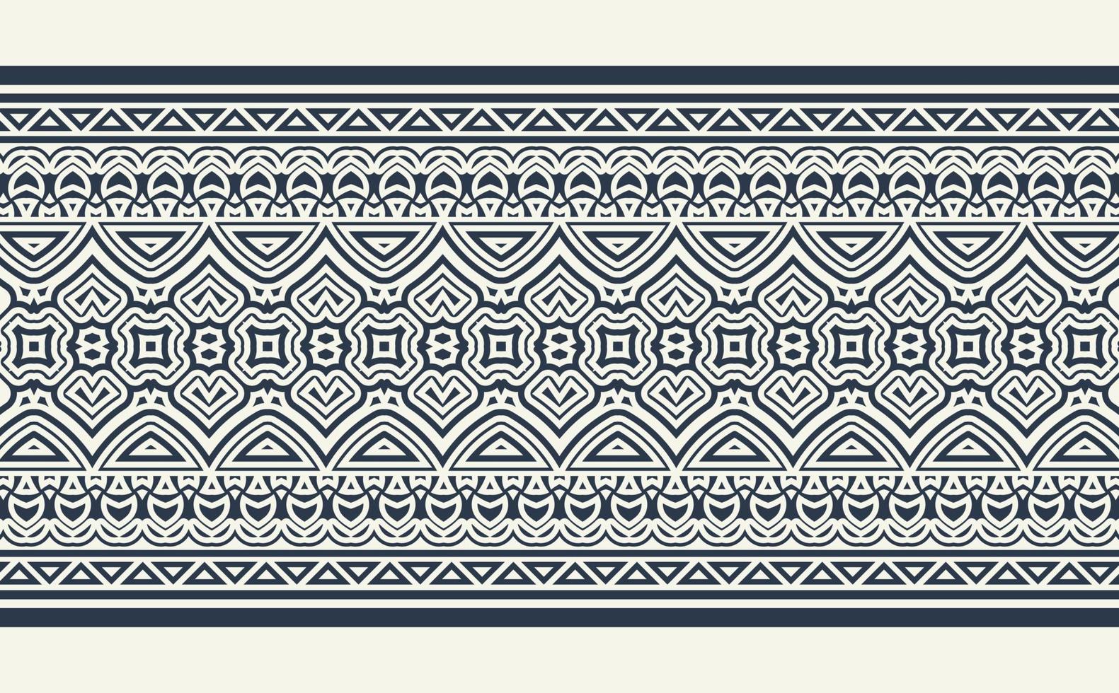 ornament style ethnic seamless borders vector