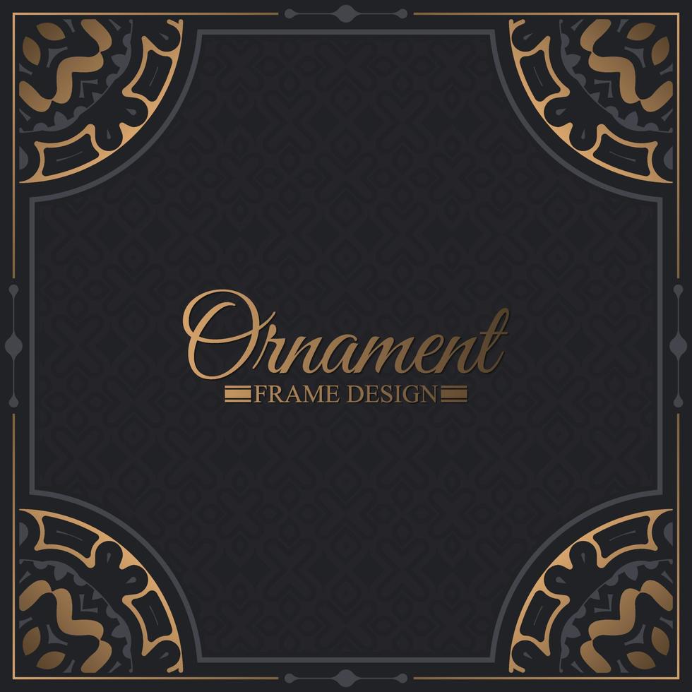 Elegant decorative frame design background vector