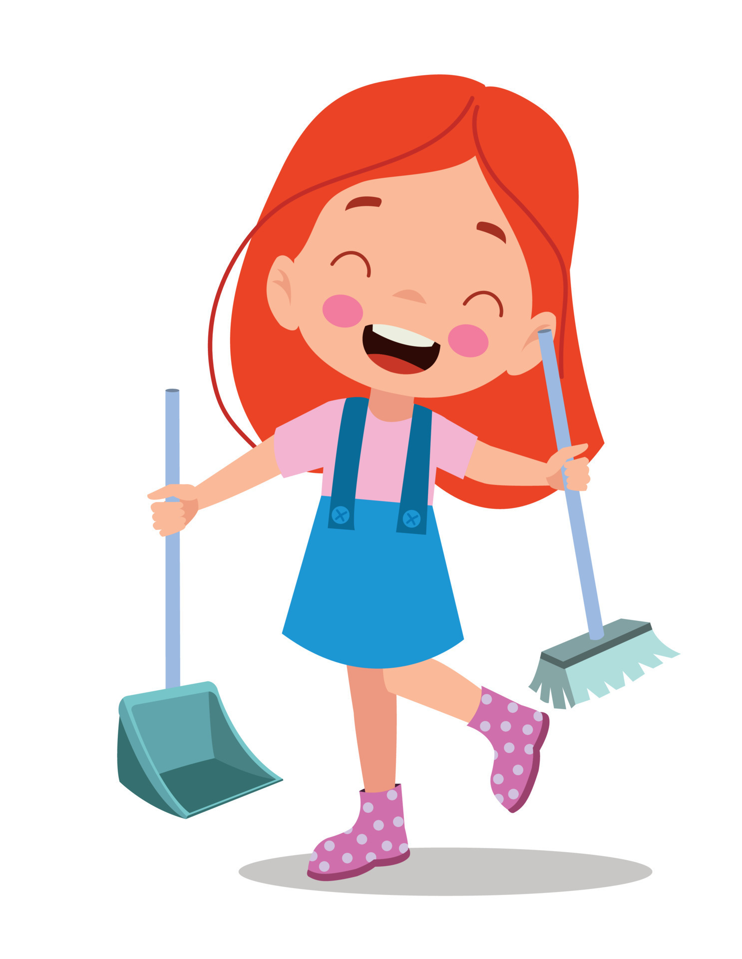 lindo-ni-o-limpiando-con-escoba-y-pala-16059367-vector-en-vecteezy