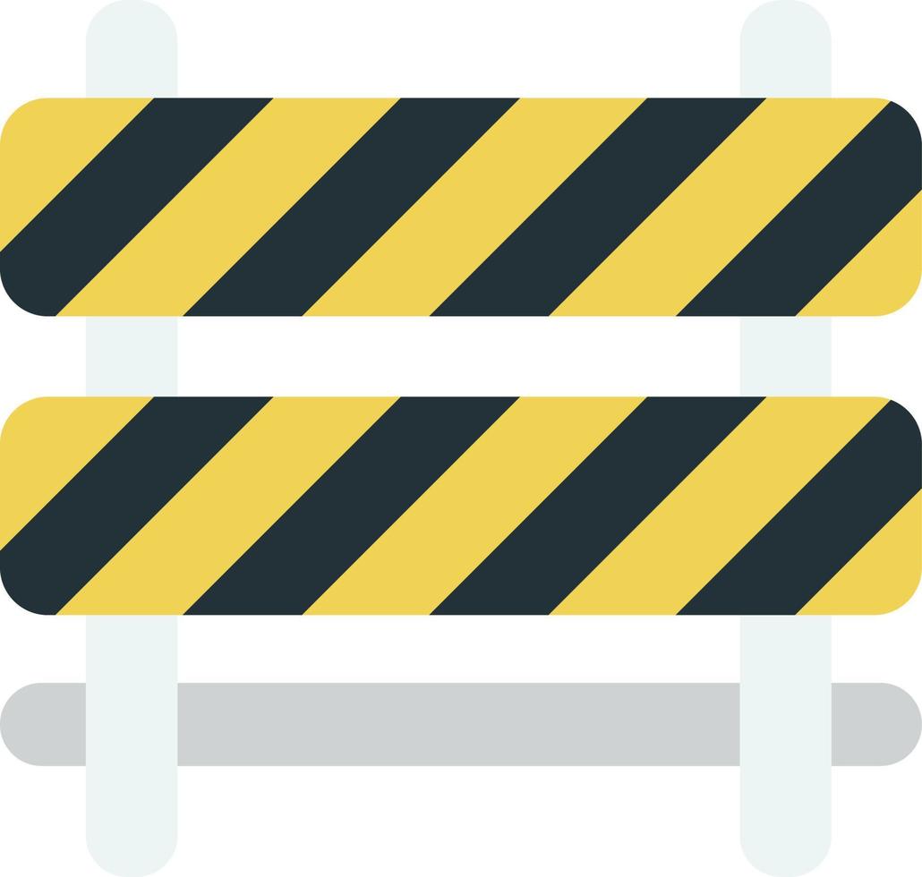 under construction sign illustration in minimal style vector