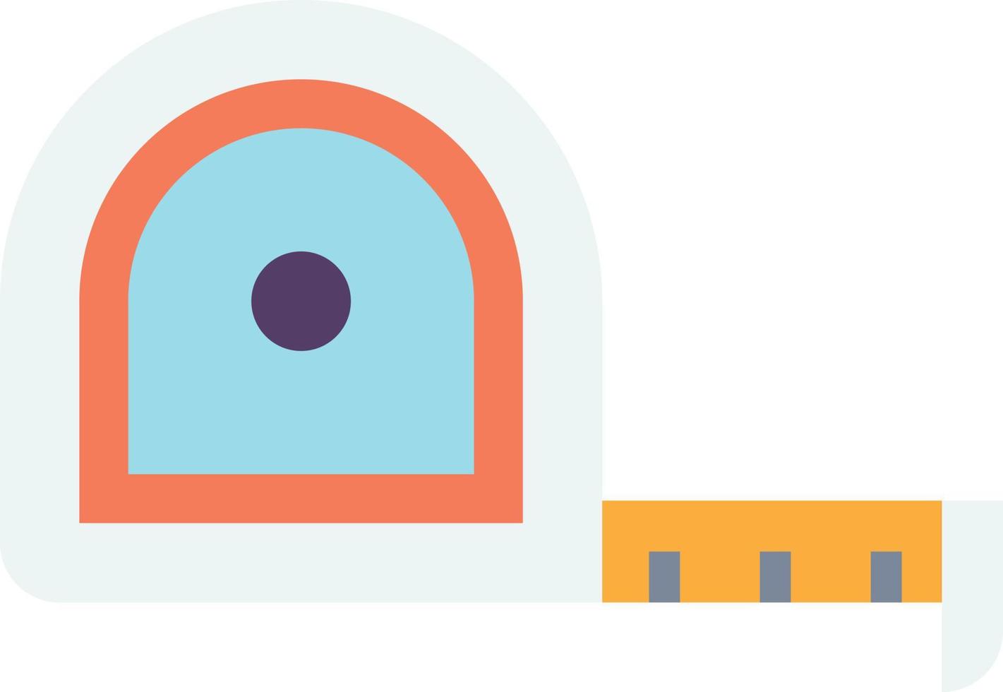 tape measure illustration in minimal style vector