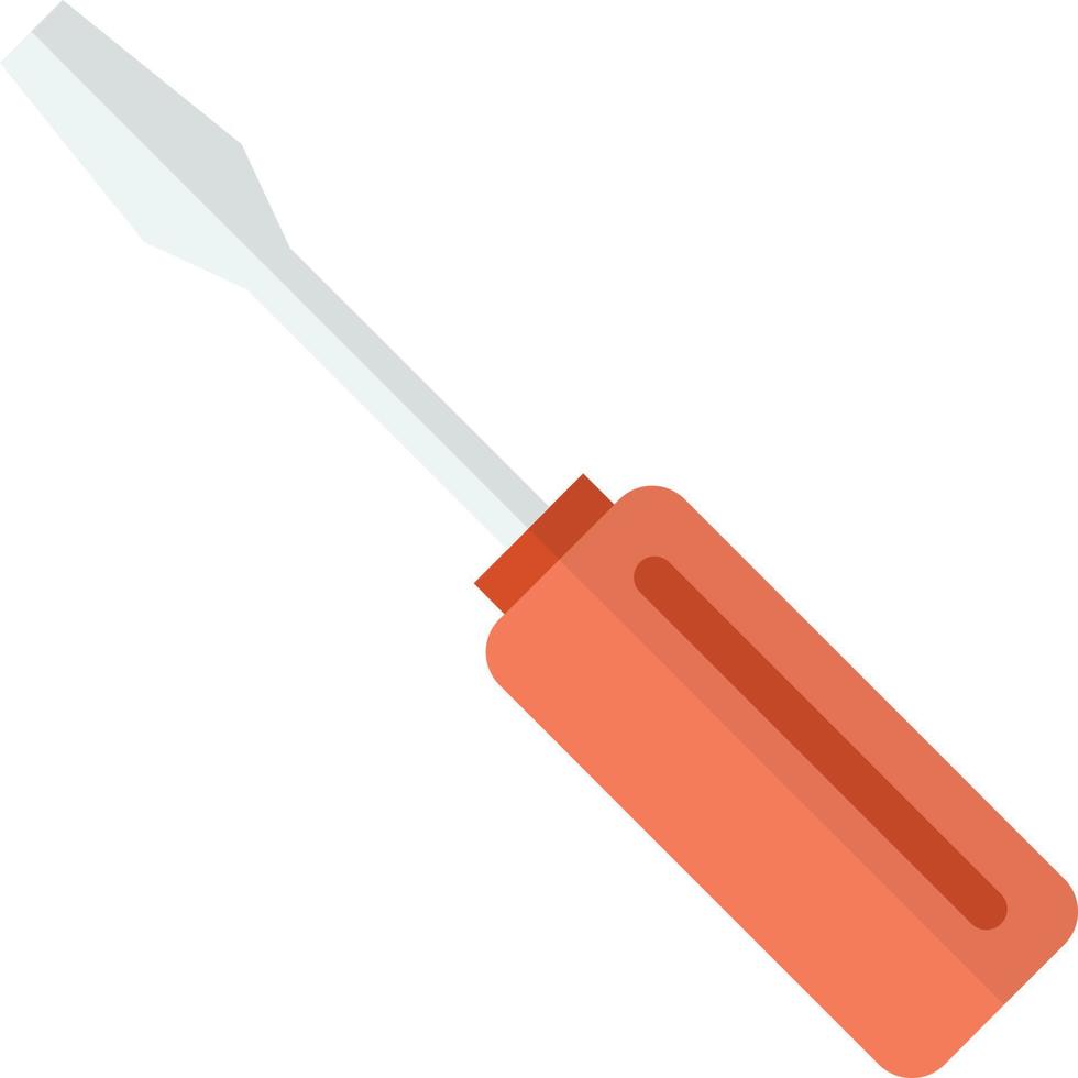 screwdriver illustration in minimal style vector